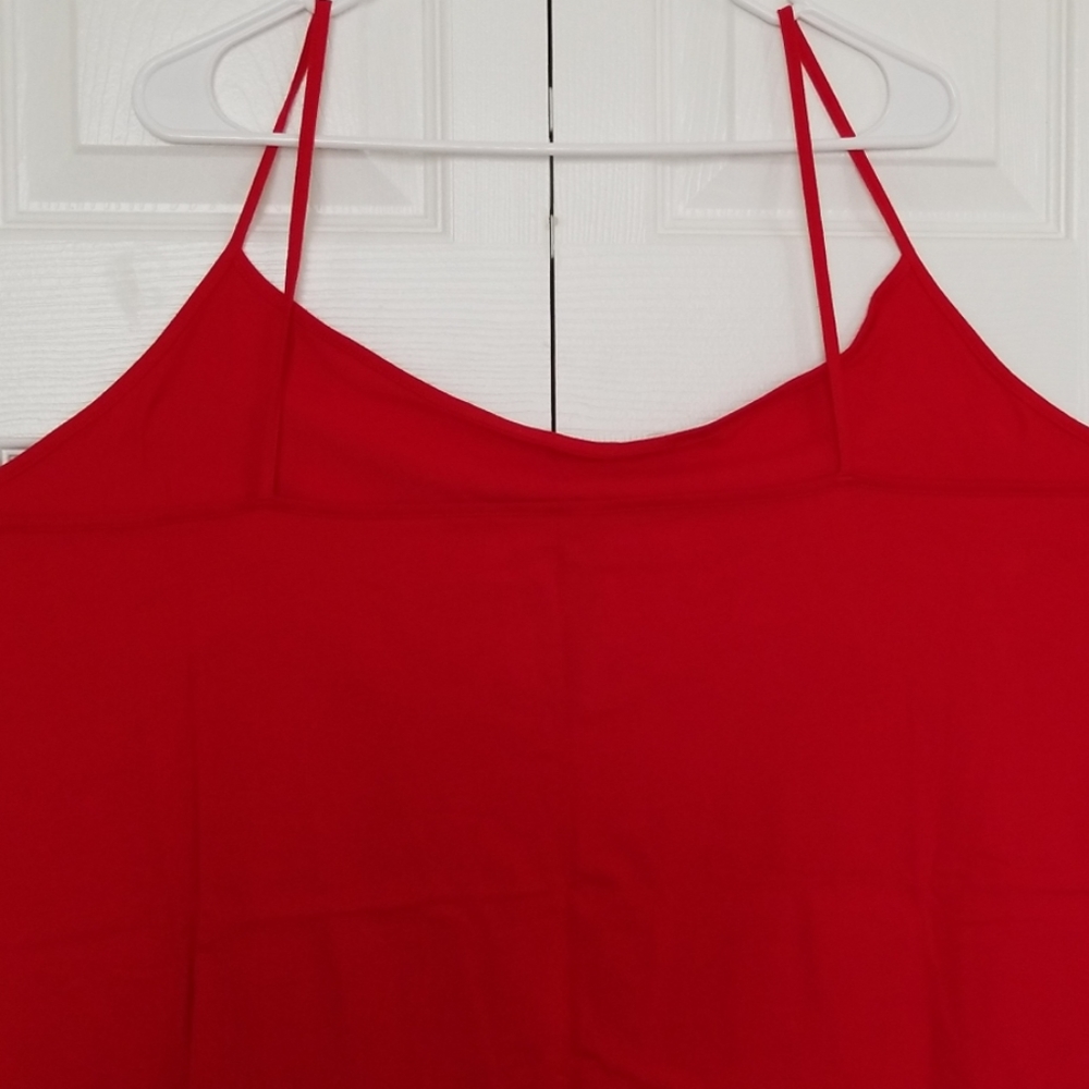 Valentine's Cami Top Solid Red - image 4